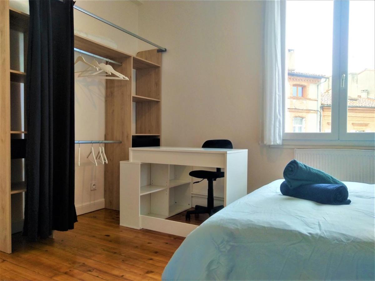 Chambre Privee Et Spacieuse Au Sein D'Un Logement Partage - Central, Quartier Villebourbon - 3 Chambres Doubles - 2 Balcons - Places De Stationnements Gratuites - 5 Min A Pied Gare Et Hypercentre Монтобан Екстериор снимка